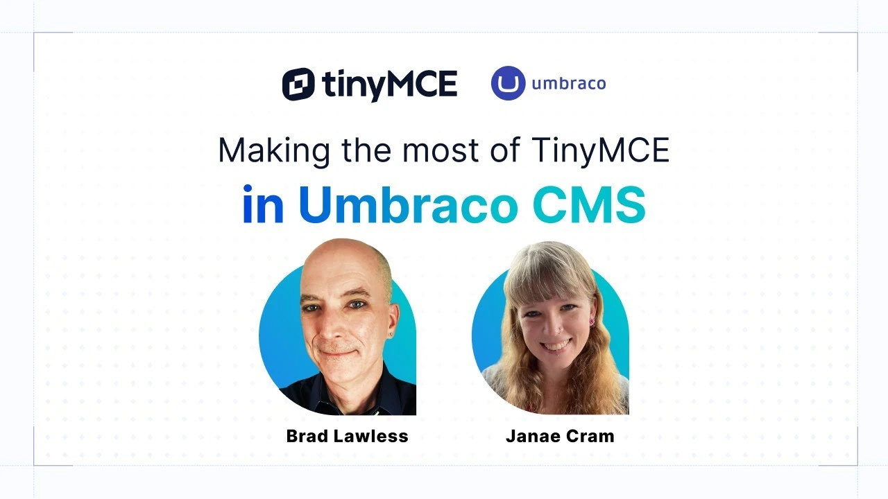 Making the most of TinyMCE in Umbraco CMS